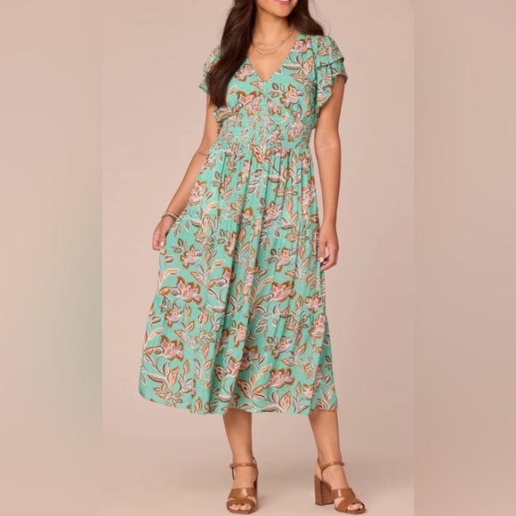 Democracy Double Flutter Sleeve Dress - Picture 1 of 8